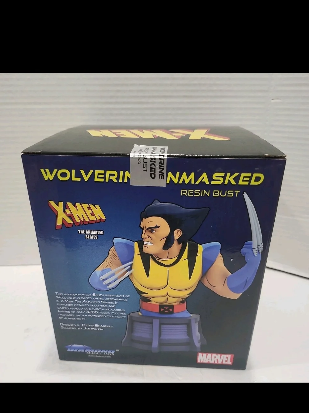 Marvel Wolverine Unmasked Resin Bust - Blue Yellow Black